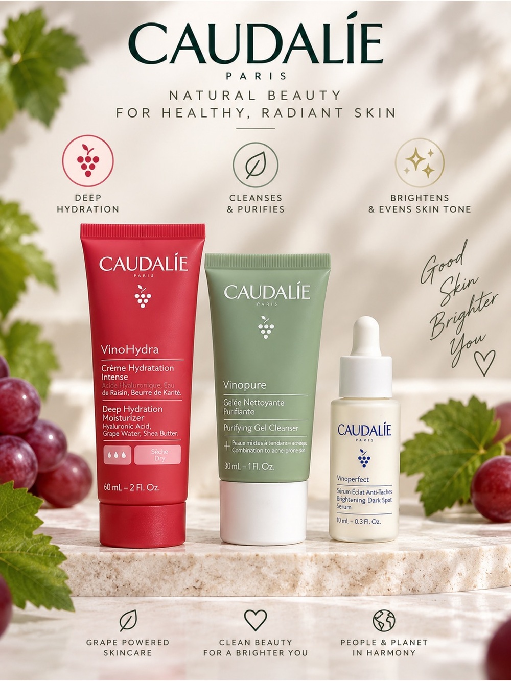 Caudalie Dark Spot & Hydration Trio Set $76